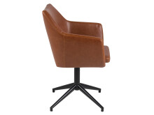 Esszimmerstuhl >Neri< in Schwarz aus Metall - 58x86x57cm (BxHxT)