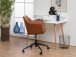 Drehstuhl >Neri< in Vintage cognac aus Metall - 58x95x58cm (BxHxT)