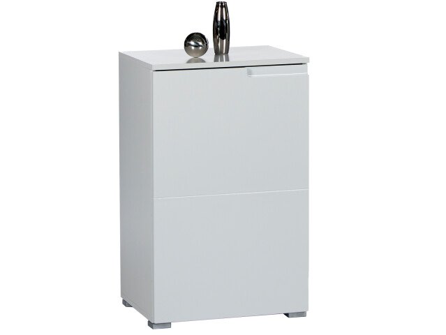 Kommode >Suzette< in Weiß aus MDF - 50x80x40cm (BxHxT)