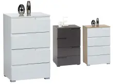 Kommode >Suzette< aus MDF - 50x80x40cm (BxHxT)