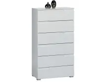 Kommode >Suzette< in Weiß aus MDF -...