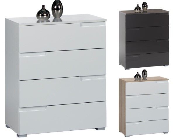 Kommode >Suzette< aus MDF - 65x80x40cm (BxHxT)