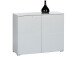 Kommode >Suzette< in Weiß aus MDF - 100x80x40cm (BxHxT)