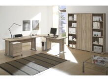 Büro-Set >Clermont< in Sonoma-Eiche - 184x186x35cm (BxHxT)
