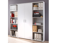 Büro-Set >Clermont< in Sonoma-Eiche aus Metall