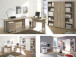 Büro-Set >Clermont< in Sonoma-Eiche aus Metall