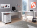 Büro-Set >Clermont< in Sonoma-Eiche aus Metall