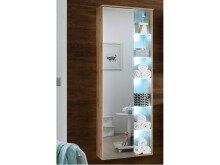 Badezimmer-Set >Bella< (3-teilig) in Wildeiche aus Glas - 165x190x45cm (BxHxT)