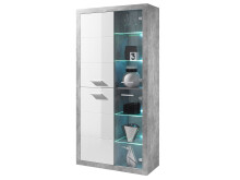 Vitrine >Rio de Janeiro< in Beton aus Glas - 92x194x37cm (BxHxT)