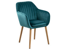 Armlehnstuhl >Eniza IV< in Eiche aus Holz -...