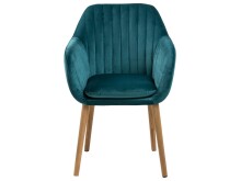 Armlehnstuhl >Eniza IV< in Eiche aus Holz - 57x83x59cm (BxHxT)