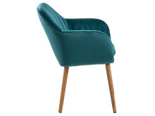 Armlehnstuhl >Eniza IV< in Eiche aus Holz - 57x83x59cm (BxHxT)