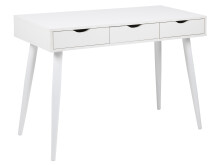 Schreibtisch >Neil I< in Weiß - 110x77,1x50cm (BxHxT)