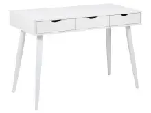 Schreibtisch >Neil I< in Weiß - 110x77,1x50cm (BxHxT)
