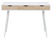 Schreibtisch >Neil I< in Weiß Eiche - 110x77,1x50cm (BxHxT)