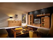 Wandboard >Nature Plus< in Kernbuche aus Massivholz...