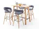 Bartisch >Chalisa< in Wildeiche - 117x105x58cm (BxHxT)