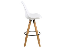 Barhocker >Diva I< (2er Set) in Eiche/gebeizt - 48,5x111,5x55 (BxHxT)