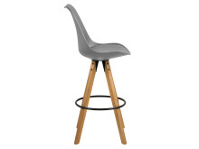 Barhocker >Diva I< (2er Set) in Eiche/gebeizt - 48,5x111,5x55 (BxHxT)