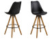 Barhocker >Diva I< (2er Set) in Eiche/gebeizt - 48,5x111,5x55 (BxHxT)