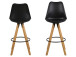 Barhocker >Diva I< (2er Set) in Eiche/gebeizt - 48,5x111,5x55 (BxHxT)