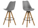 Barhocker >Diva I< (2er Set) in Eiche/gebeizt - 48,5x111,5x55 (BxHxT)