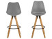 Barhocker >Diva I< (2er Set) in Eiche/gebeizt - 48,5x111,5x55 (BxHxT)
