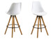Barhocker >Diva I< (2er Set) in Eiche/gebeizt - 48,5x111,5x55 (BxHxT)
