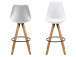 Barhocker >Diva I< (2er Set) in Eiche/gebeizt - 48,5x111,5x55 (BxHxT)