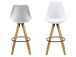 Barhocker >Diva I< (2er Set) in Weiß aus Kunststoff - 48,5x111,5x55cm (BxHxT)