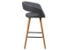 Barhocker >Gamarond I< (2er-Set) in  aus Massivholz,Stoff - 56x87x43cm (BxHxT)