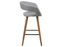 Barhocker >Gamarond I< (2er-Set) in Hellgrau - 56x87x43 (BxHxT)