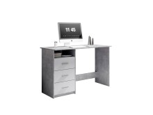Schreibtisch >Mack< (B/H/T 123 x 76 x 50 cm) in Beton - 123x76x50cm (BxHxT)