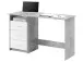 Schreibtisch >Mack< (B/H/T 123 x 76 x 50 cm) in Beton - 123x76x50cm (BxHxT)
