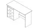 Schreibtisch >Mack< (B/H/T 123 x 76 x 50 cm) in Beton - 123x76x50cm (BxHxT)