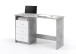 Schreibtisch >Mack< (B/H/T 123 x 76 x 50 cm) in Beton - 123x76x50cm (BxHxT)