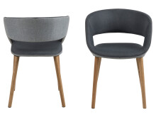 Esszimmerstuhl >Gamarond< in Eiche aus Massivholz - 56x76x52cm (BxHxT)