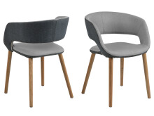 Esszimmerstuhl >Gamarond< in Eiche aus Massivholz - 56x76x52cm (BxHxT)