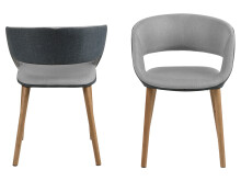 Esszimmerstuhl >Gamarond< in Eiche aus Massivholz - 56x76x52cm (BxHxT)