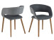 Esszimmerstuhl >Gamarond< in Eiche aus Massivholz - 56x76x52cm (BxHxT)