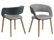 Esszimmerstuhl >Gamarond< in Eiche aus Massivholz - 56x76x52cm (BxHxT)