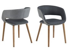 Esszimmerstuhl >Gamarond< in Eiche aus Massivholz - 56x76x52cm (BxHxT)