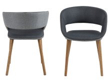 Esszimmerstuhl >Gamarond< in Eiche aus Massivholz - 56x76x52cm (BxHxT)