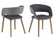 Esszimmerstuhl >Gamarond< in Eiche aus Massivholz - 56x76x52cm (BxHxT)