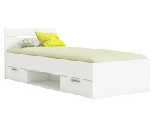 Stauraumbett >Lorenzo< - 94,5x74,2x204,3cm (BxHxT)
