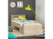 Stauraumbett >Lorenzo< - 94,5x74,2x204,3cm (BxHxT)