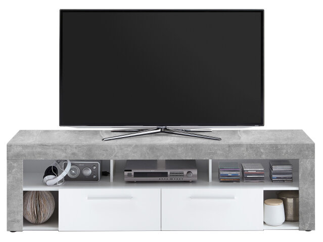 TV-Board >Morena II< in Weiß - 180x52,8x41,3cm (BxHxT)