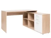 Eckschreibtisch >Linardo I< in Sonoma-Eiche - 136x75x138cm (BxHxT)