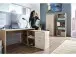 Eckschreibtisch >Linardo I< in Sonoma-Eiche - 136x75x138cm (BxHxT)