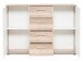 Sideboard >Jacklin< in Wildeiche Weiß - 120x85x35cm (BxHxT)